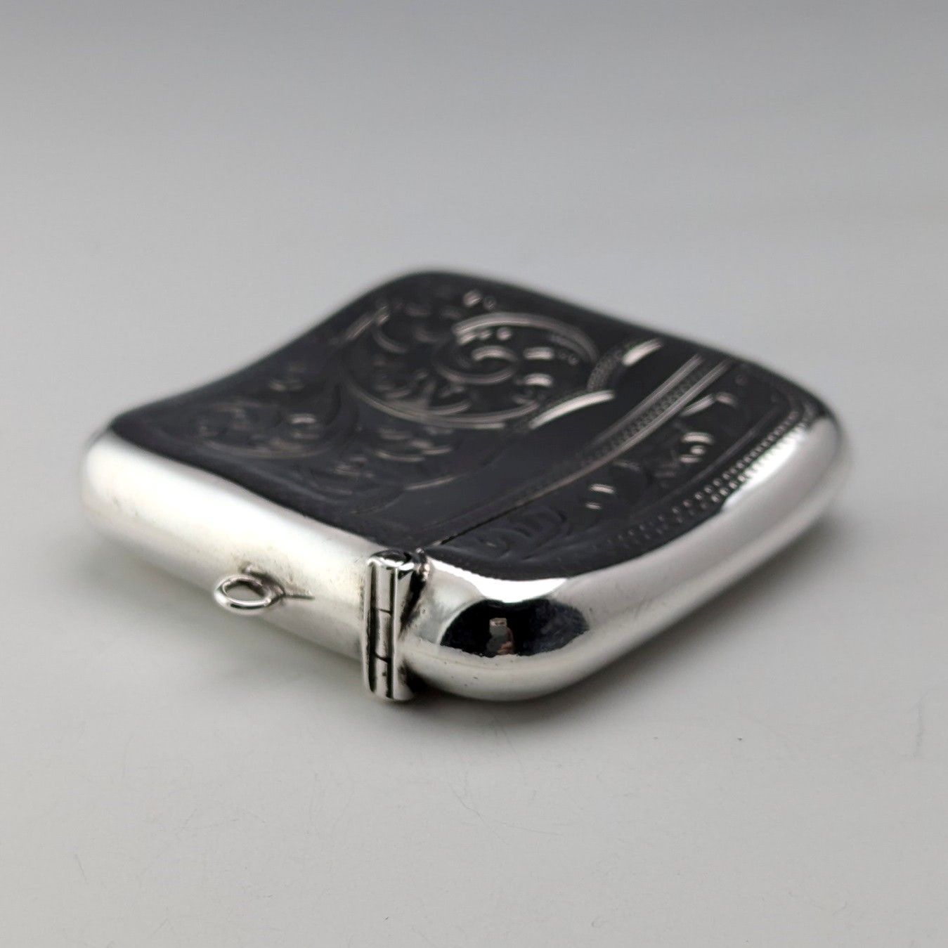 1907年 英国アンティーク 純銀製 ヴェスタケース 31g マッチケース