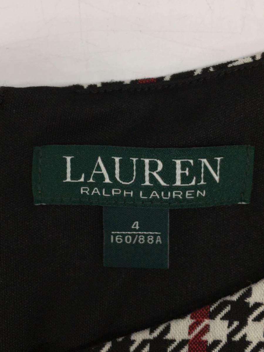 LAUREN RALPH LAUREN 長袖ワンピース 4 ポリエステル 千鳥格子 250730244001