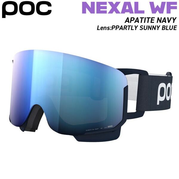 スキー スノーボード ゴーグル ポック ネクサルWF POC NEXAL WF APATITE NAVY/PARTLY SUNNY BLUE レンズ２枚付き 登山 24-25-GG-POC
