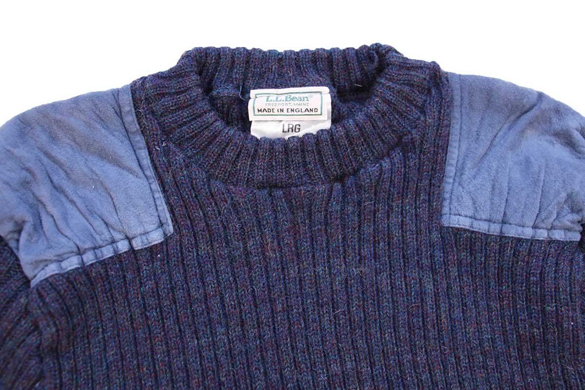 イングランド製 80s オールド L.L.BEAN コマンドセーター カモ