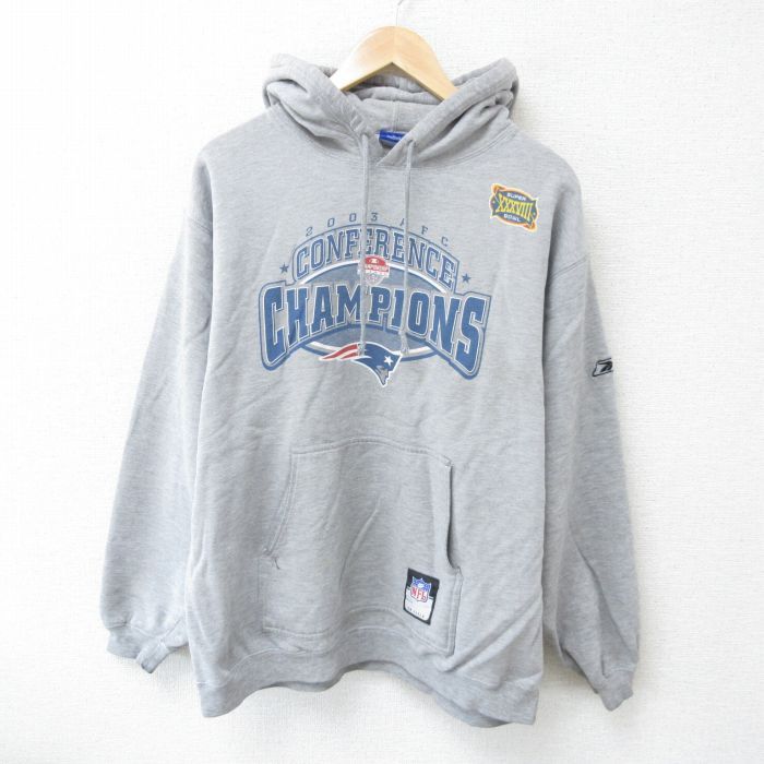 ニューイングランド ペイトリオッツ】パーカー 2XL リーボック スウェット