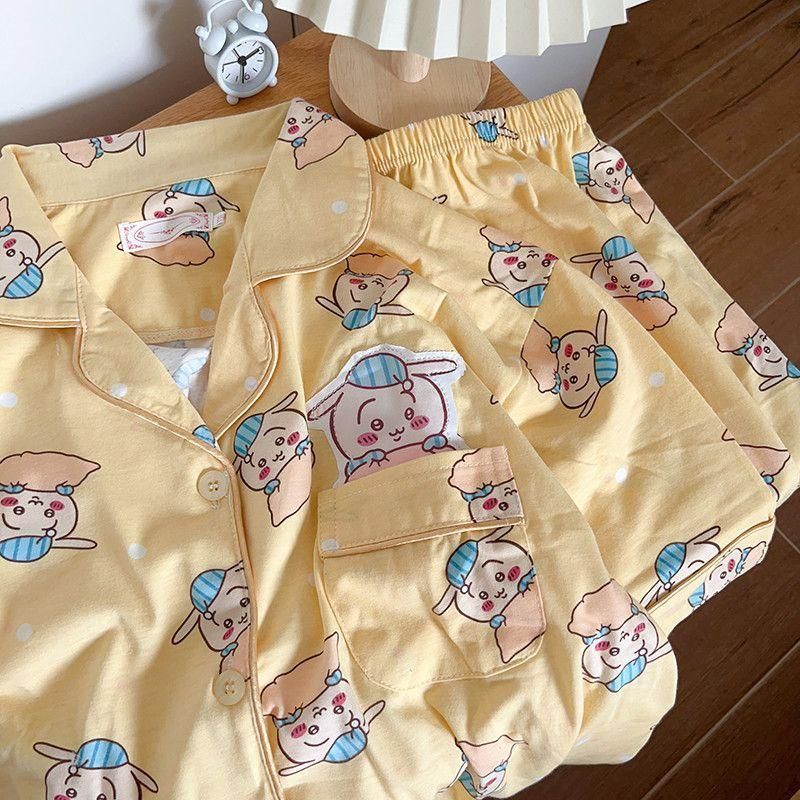 ちいかわ パジャマ ルームウェア 薄手 夏 秋 寝巻き 大人 居住服