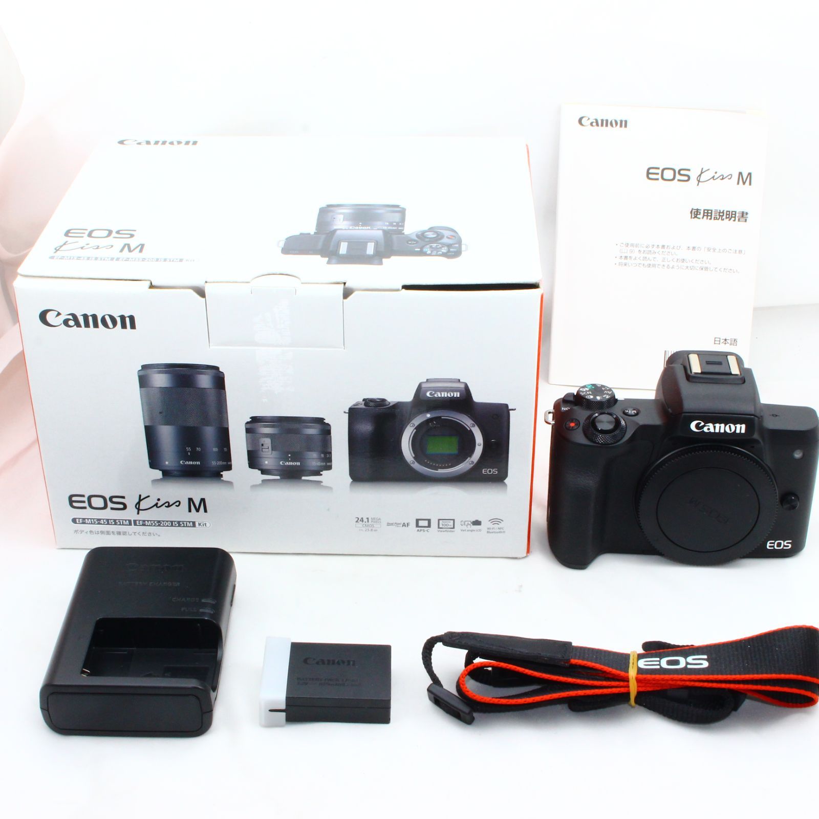 Canon ミラーレス一眼 EOS Kiss M ボディ ブラック - M&T Camera【中古