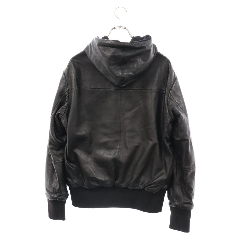 Maison Margiela (メゾンマルジェラ) 19AW リバーシブルレザーパーカー フーデットジャケット レザージャケット ブラック  S50AM0398 - メルカリ