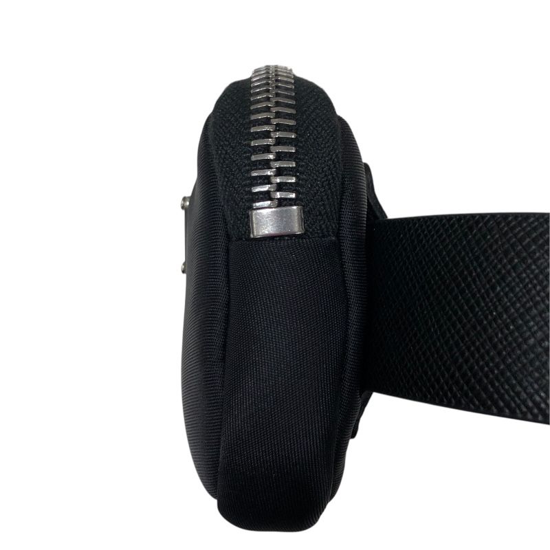 プラダ PRADA サフィアーノポーチ付きベルト34/85 1CM237 ブラック  