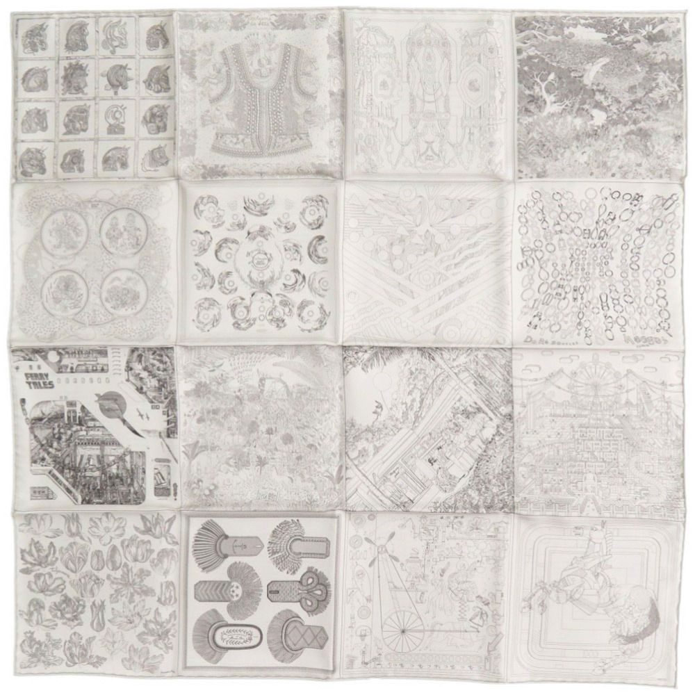 HERMES エルメス カレ60 ロボカバール ダブルフェイス スカーフ