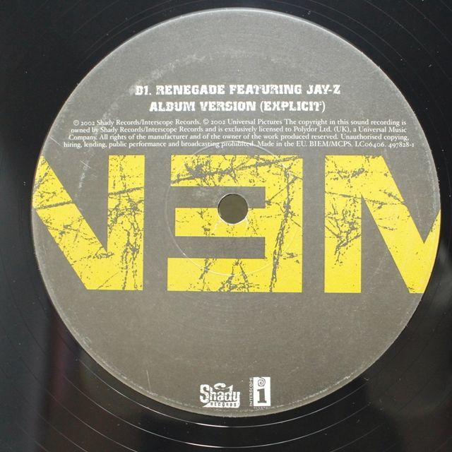 EMINEM / LOSE YOURSELF (REMIX) - SOURCE RECORDS (ソース