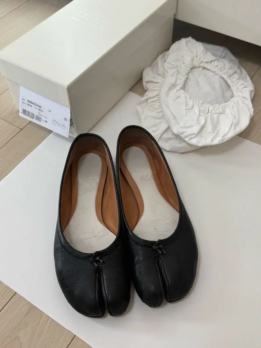 メゾンマルジェラ 足袋 バレリーナ シューズ ブラック 36