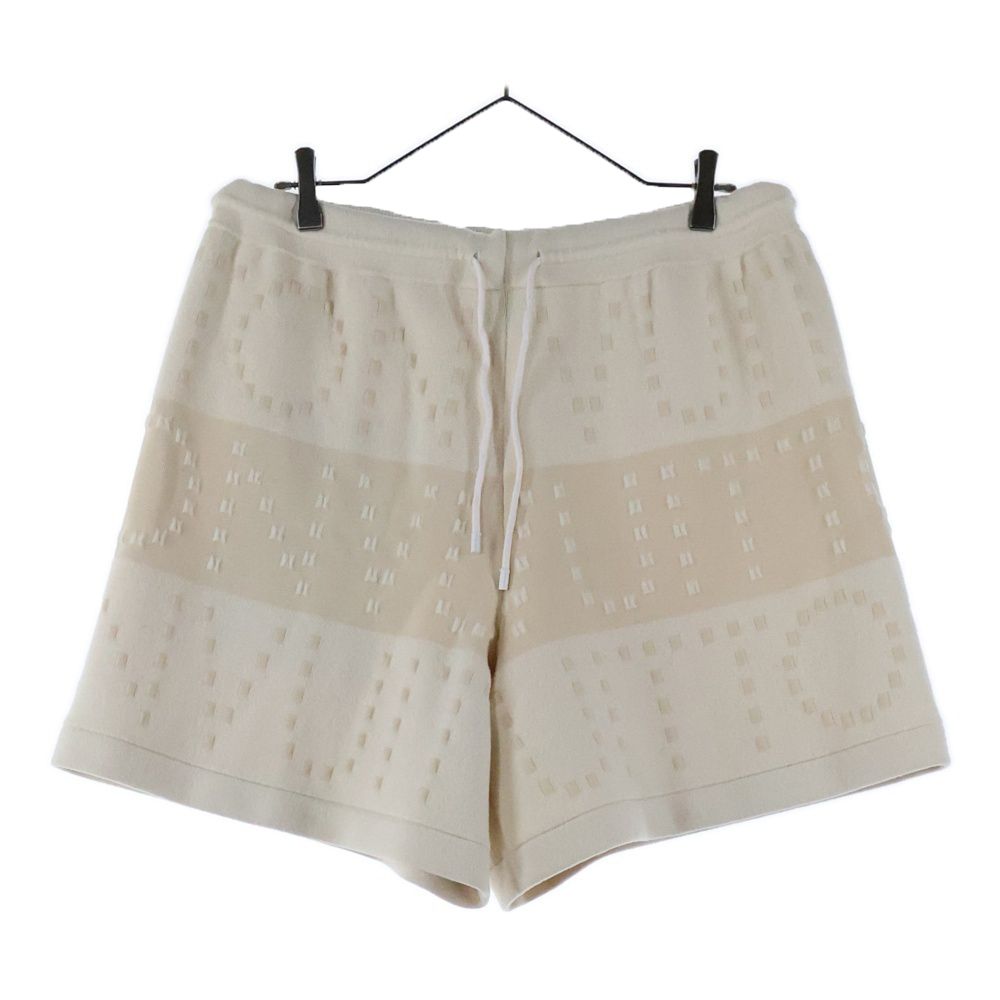 LOUIS VUITTON ルイヴィトン 23SS ロゴジャガード ウールニット ショート ハーフパンツ ショーツ ベージュ RW231W U39 FOKP17