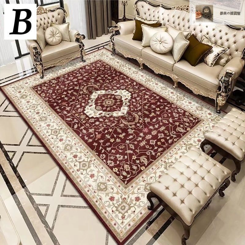 絨毯 ペルシャ風 ラグ カーペット 滑り止め 洗濯 敷物 室内 おしゃれ 厚み6mm 長方形 180×280 寝室 ベッドルーム リビング5-23