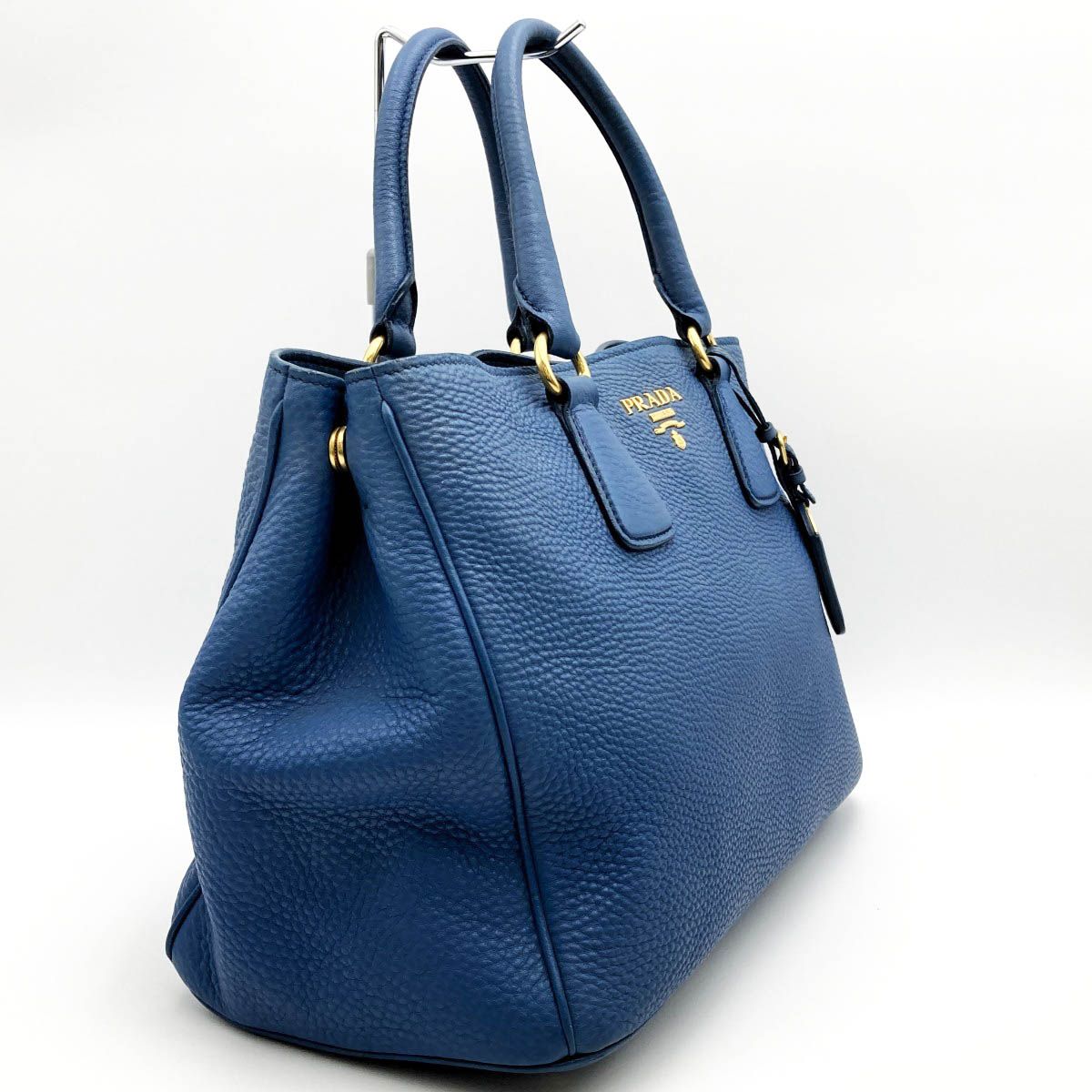 レア色　PRADA　プラダ　テスート　トートバッグ　ハンドバッグ　ブルー PRADA プラダ トートバッグ レディース レザー 2way ショルダー