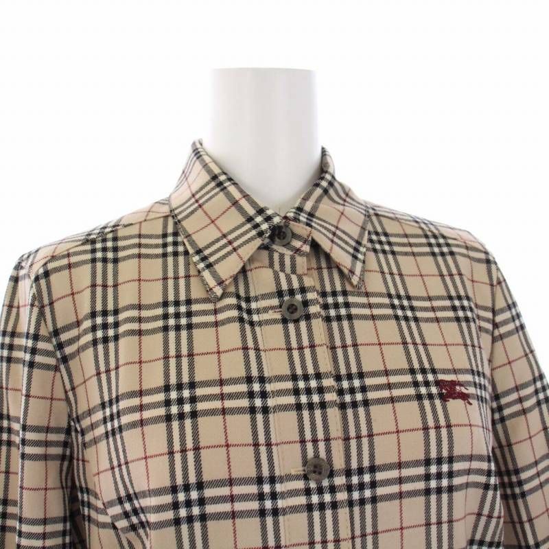バーバリーブルーレーベル BURBERRY BLUE LABEL シャツワンピース 七分