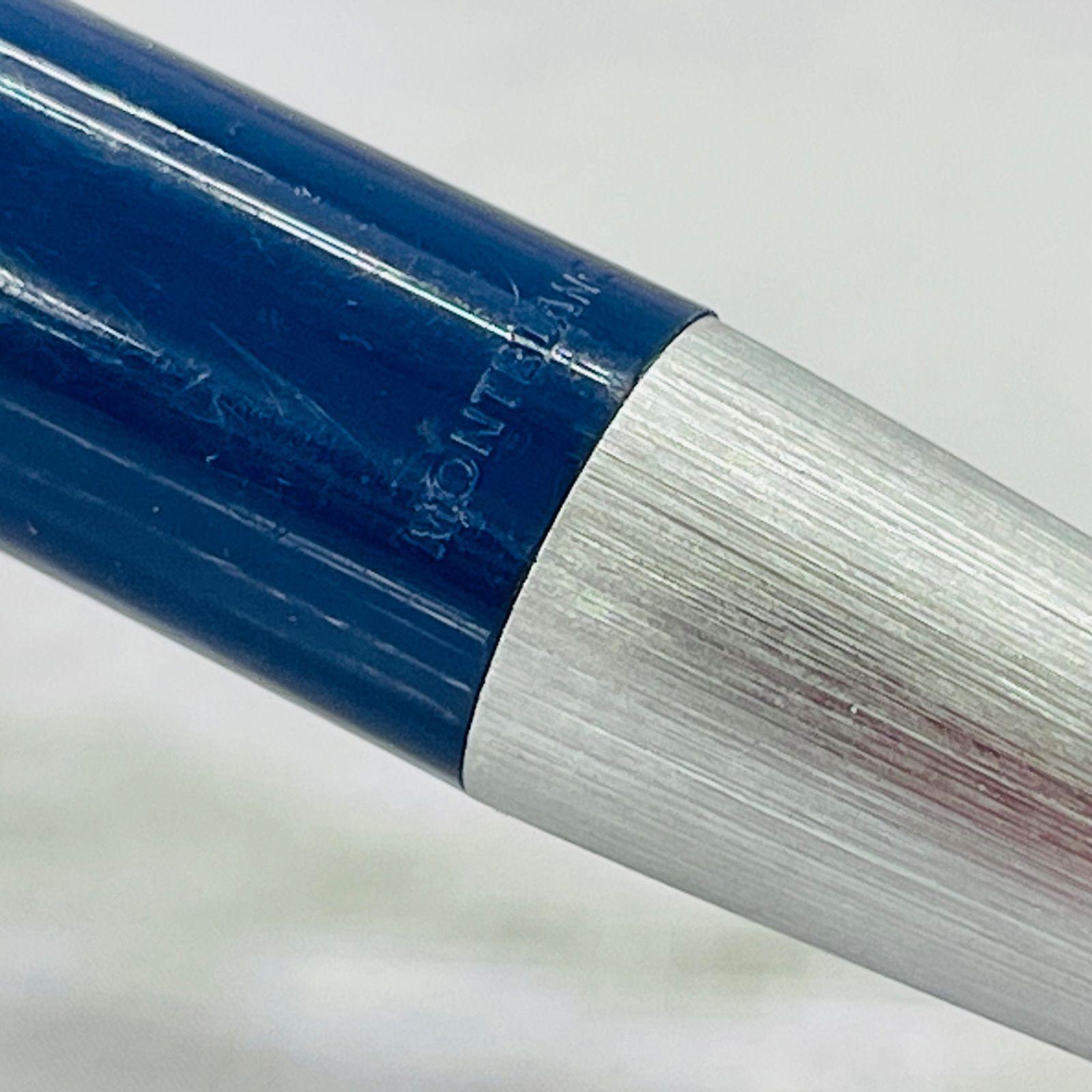 高品質 MONTBLANC モンブラン 780 ボールペン シルバー ブルー