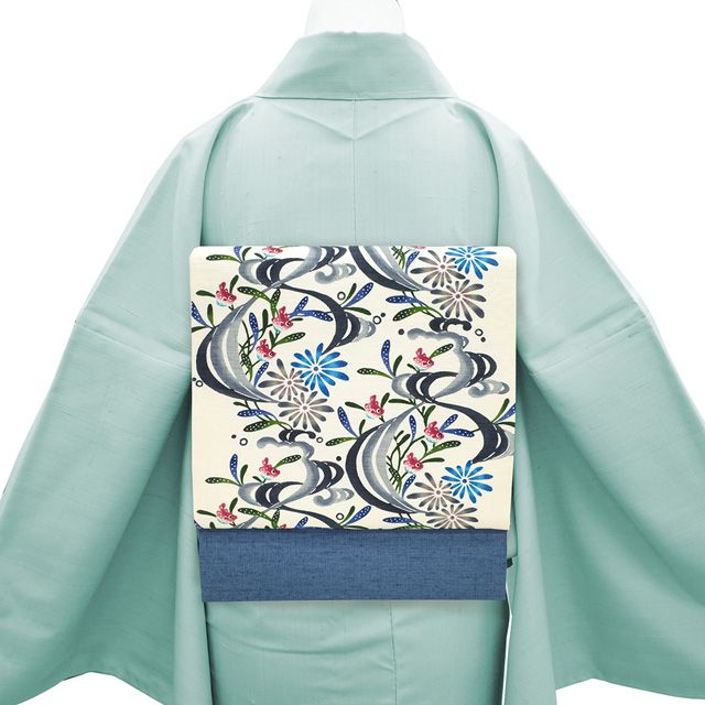 新品】 城間栄順 名古屋帯 九寸 沖縄県 琉球紅型 本場琉球 びん