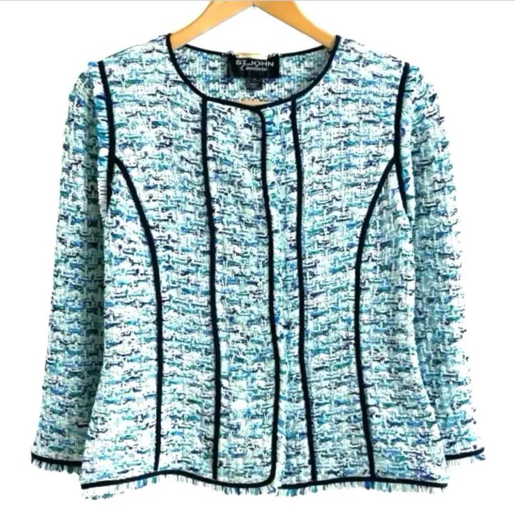 ST.JOHN COUTURE セントジョン ツイード テーラードジャケット ST.JOHN COUTURE セントジョン ツイード テーラードジャケット