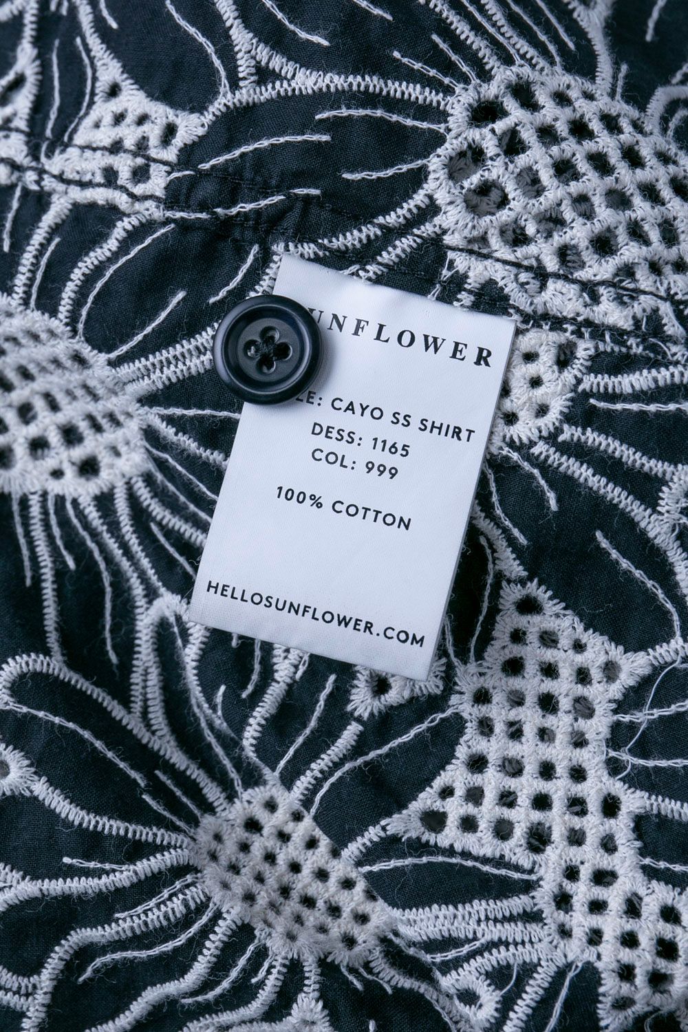 SUNFLOWER 23SS CAYO SS SHIRT WHITE ours モーガン蔵人 SUNFLOWER