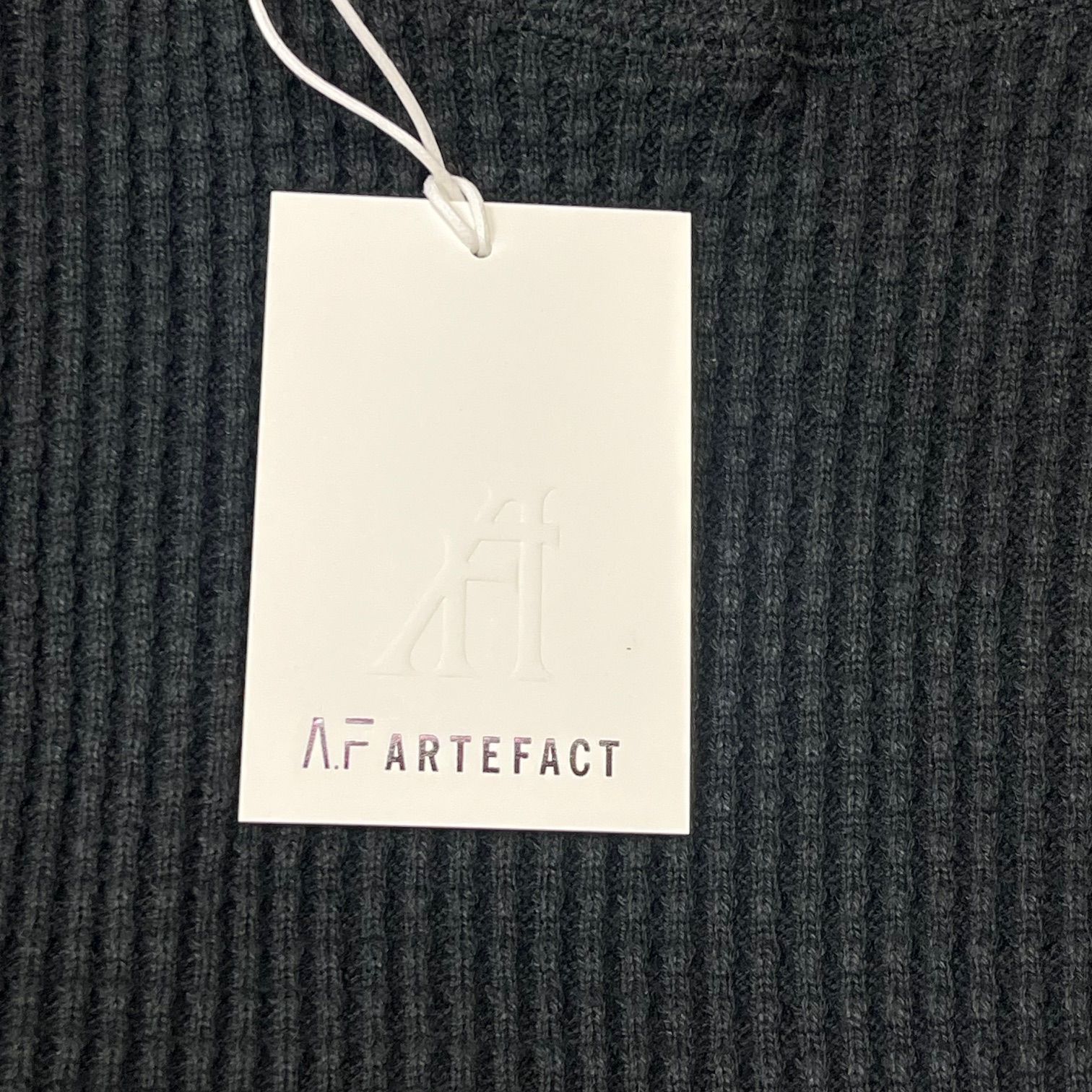 参考上代26400円 A.F ARTEFACT Heavy Waffle Over Size Top ヘビー 