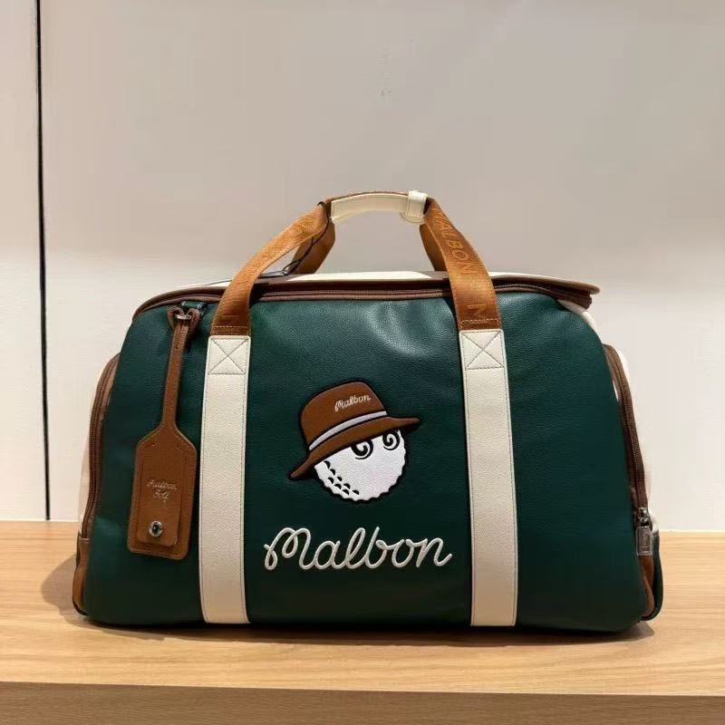 人気商品】malbon golf マルボンゴルフ ボストンバッグ ゴルフバッグ