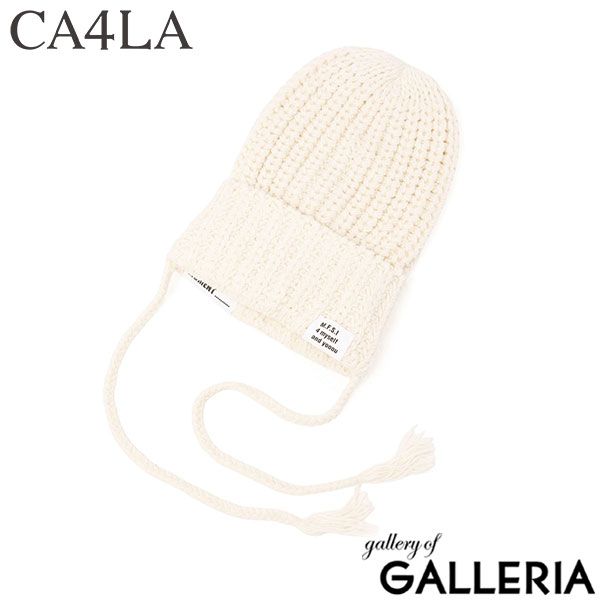 CA4LA ニット帽 レディース メンズ 無地 ブランド 大きめ 大きめサイズ カシラ 帽子 ぼうし 冬 秋冬 ニット 防寒 おしゃれ ウール かわいい 日本製 黒 ブラック ふわふわ グレー ホワイト PIGTAIL KNIT AKM00103