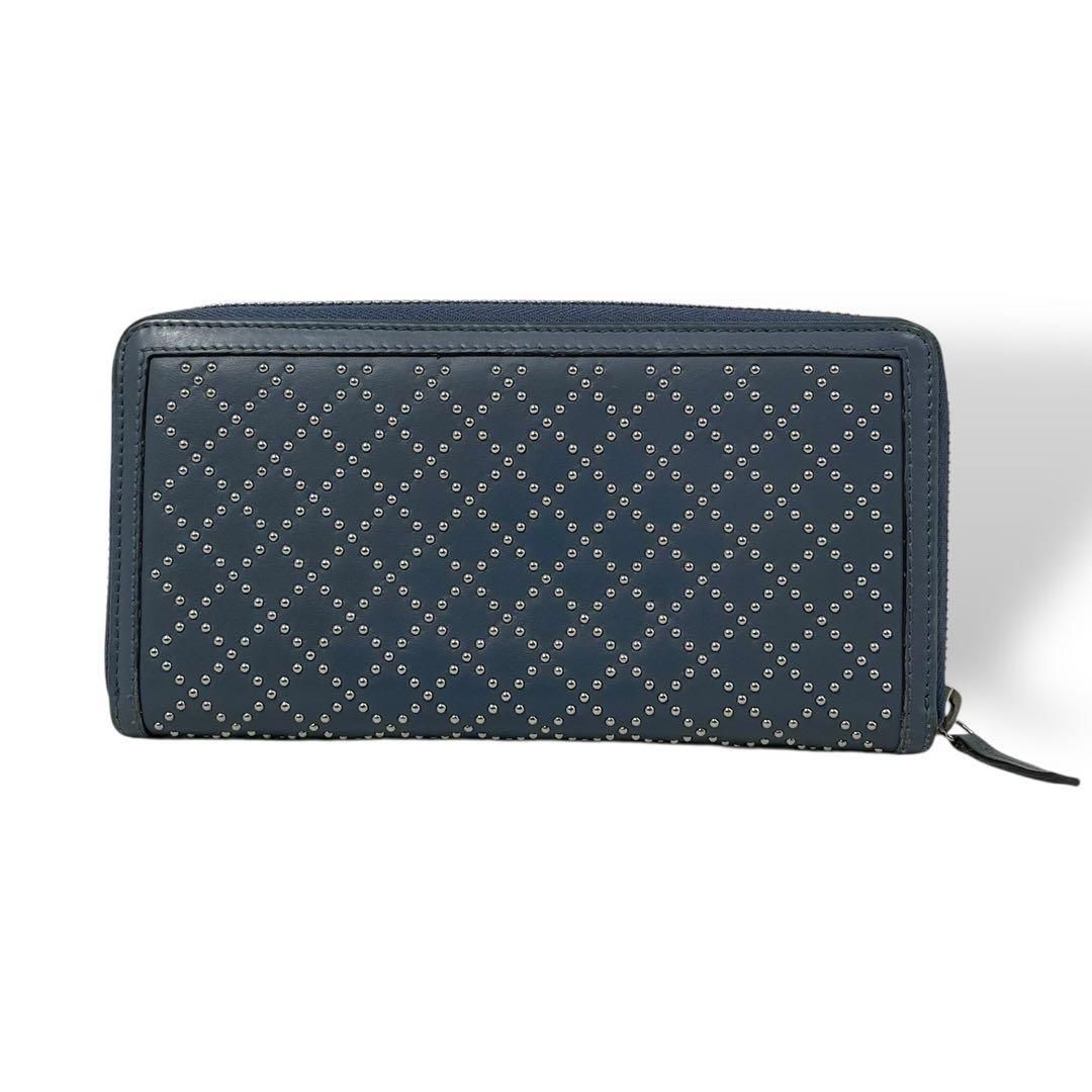 美品 4823 GUCCI グッチ 長財布 ディアマンテ ラウンド GGスタッズ