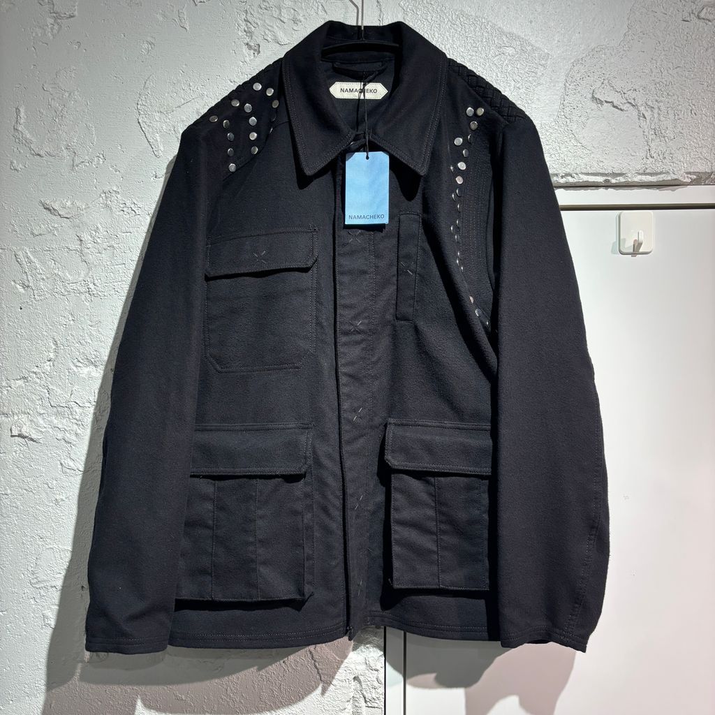 NAMACHEKO ナマチェコ 24AW BRAIDED YOKE JACKET スタッズデザイン