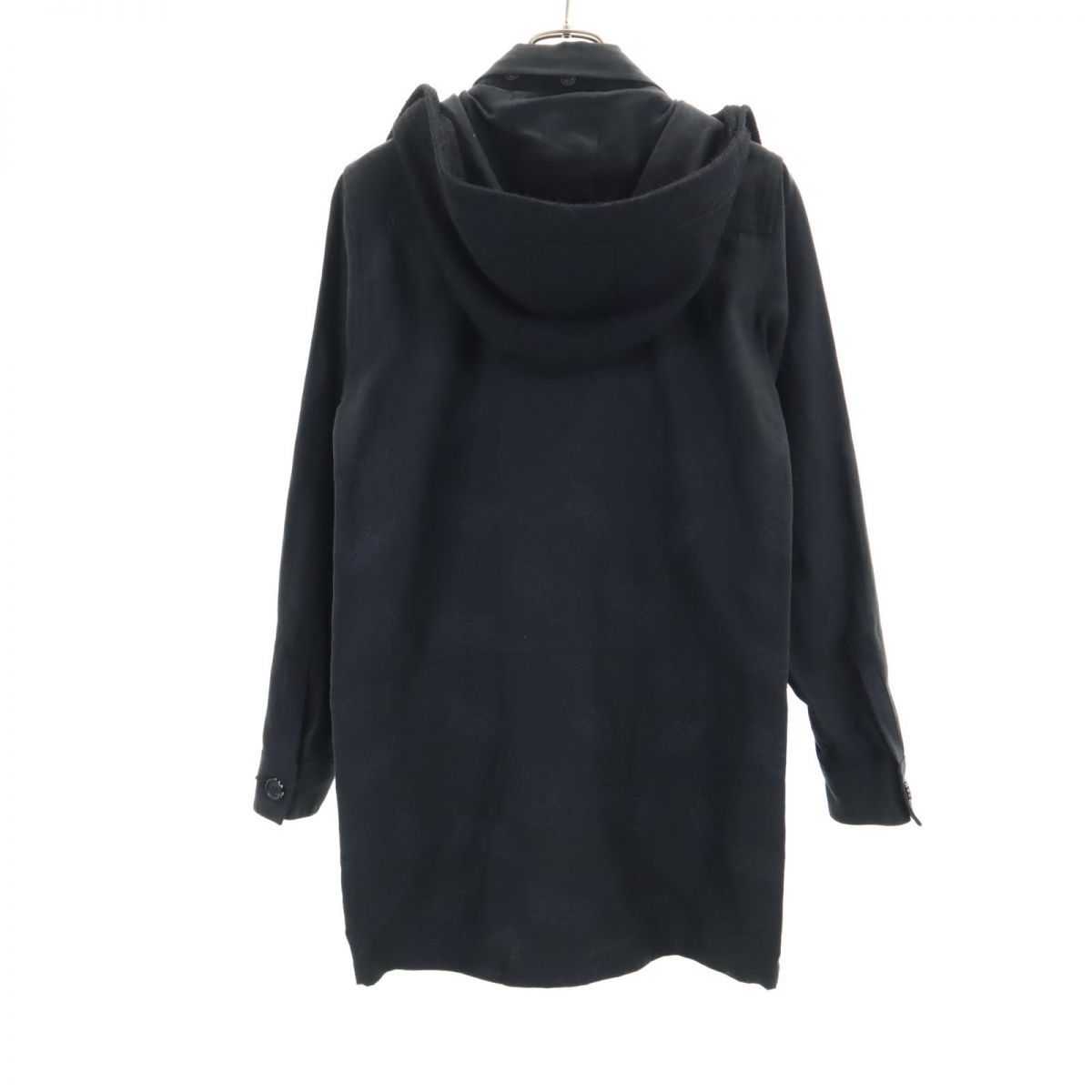 シャリーフ 日本製 リネン トレンチコート 2 黒 SHAREEF メンズ 古着