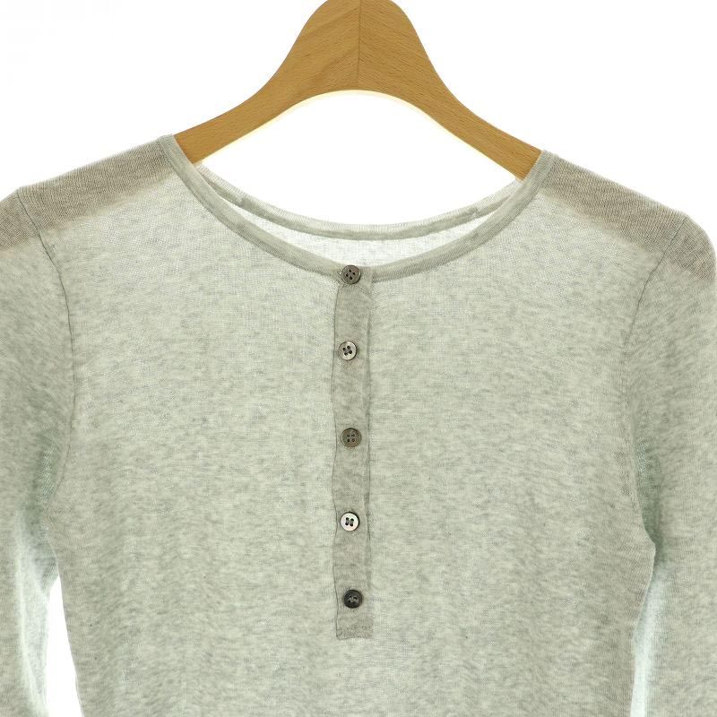 【未使用・タグ付】GOOD GRIEF!/HENLEY RIB KNIT TOP ラルガ様】GOOD GRIEF!HENLEY RIB KNIT TOP グレー - メルカリ