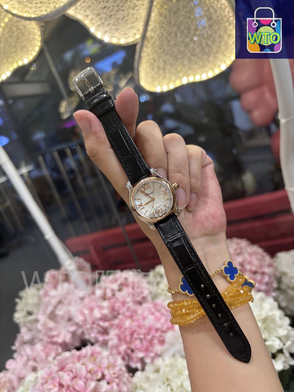 ショパール⭐️Chopard Happy Diamonds 時計 レディースK18