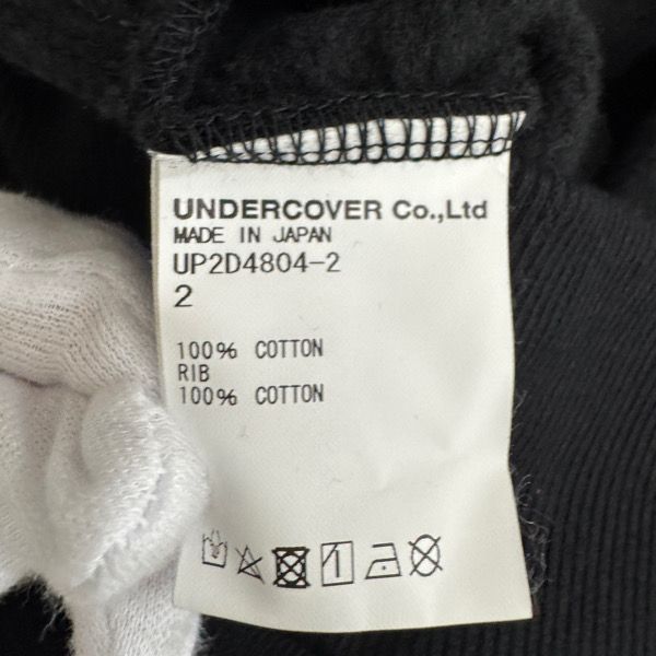 アンダーカバー ロゴプリントスウェットシャツ ブラック UNDERCOVER アンダーカバー ガールズドントクライ GIRLS DONT