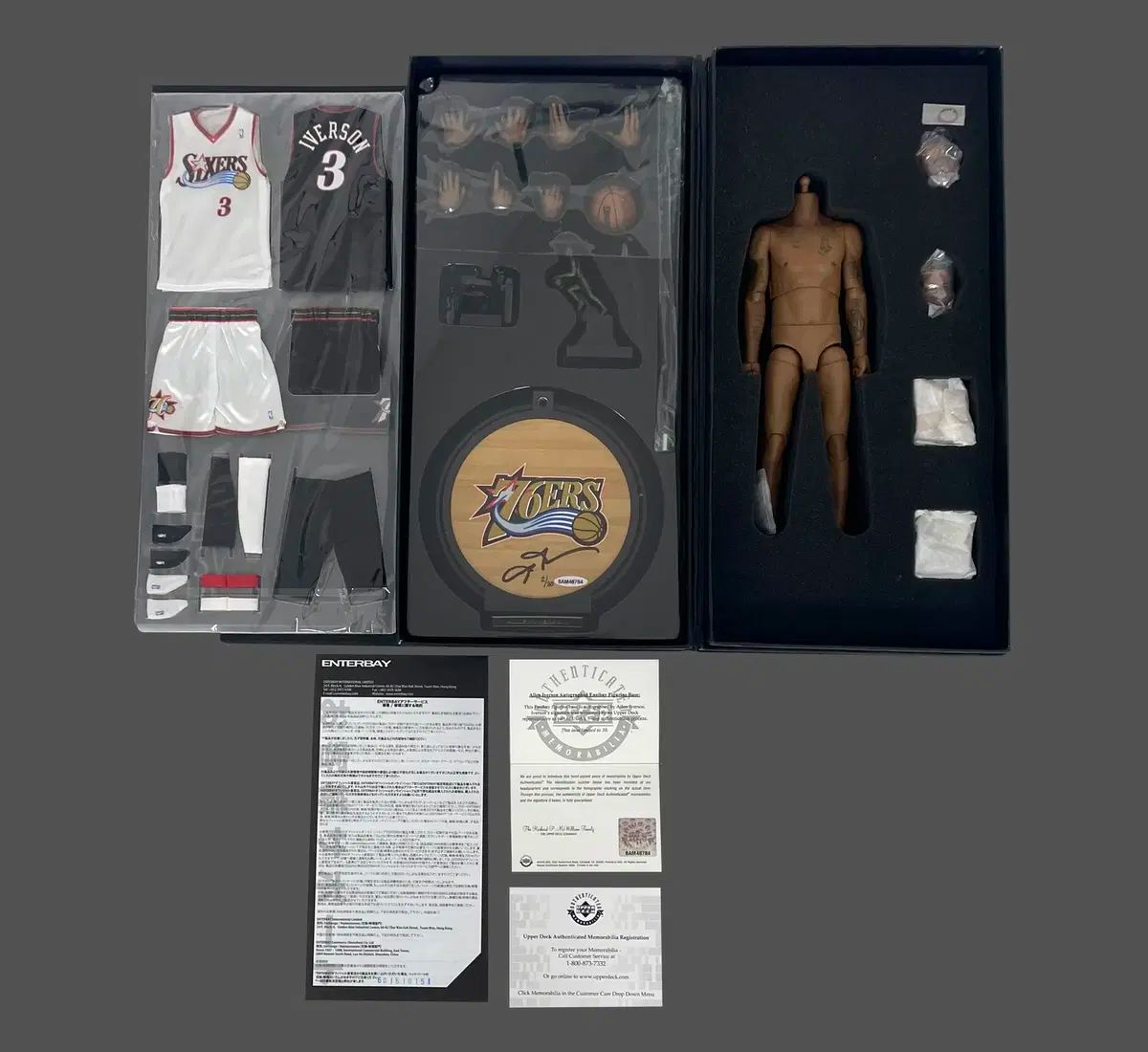 UDA 認定/ 30 限定 アレン アイバーソン 直筆 サイン エンターベイ