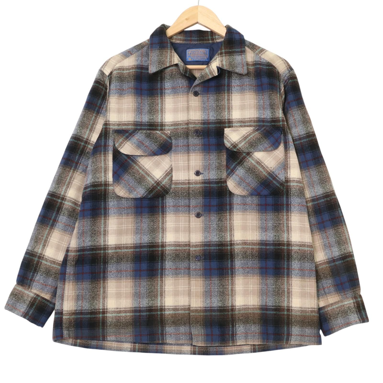 70年代 PENDLETON ペンドルトン ボードシャツ チェック マルチカラー