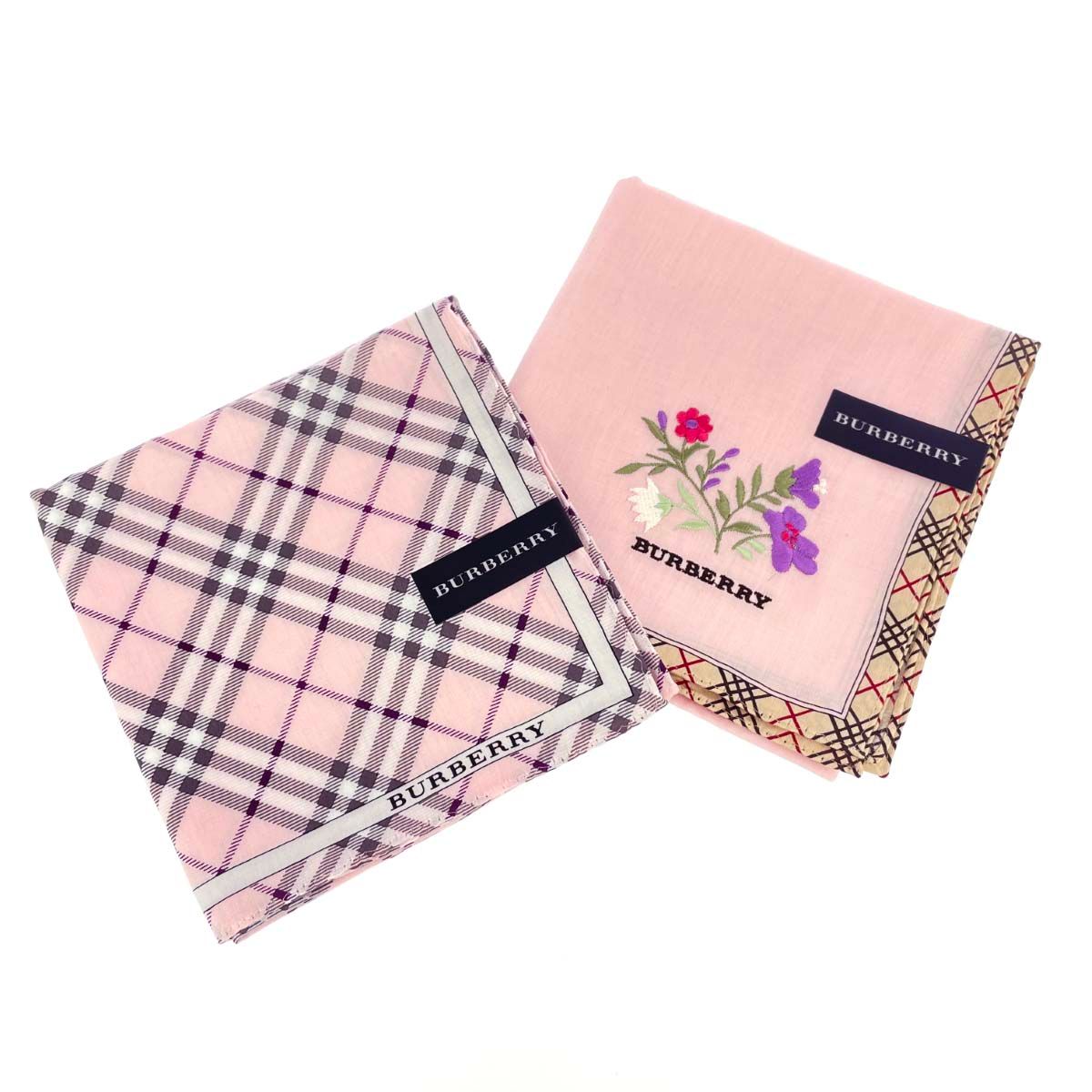 BURBERRY LONDON バーバリーロンドン ハンカチ2枚セット 花柄