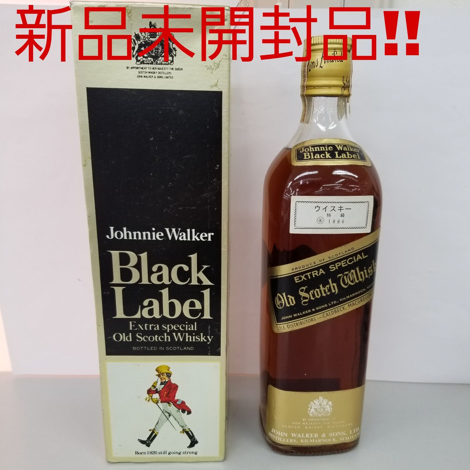 新品 ジョニーウォーカー ブラック レッド 金ラベル 白紋章 4本セット - 酒