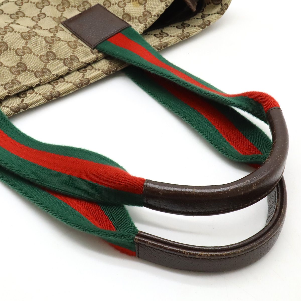 GUCCI グッチ GGキャンバス マザーズバッグ トートバッグ ラージトート