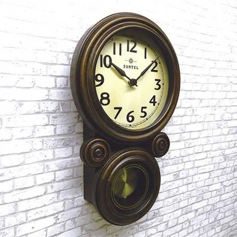 インテック ミニだるま 振り子時計 アラビア文字 QL676-A アンティークブラウン QL676_A