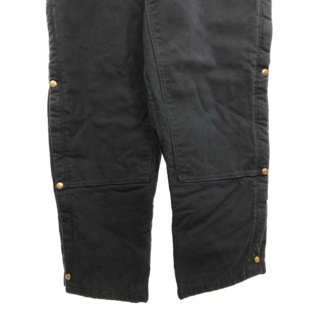 古着 used Carhartt ブラック ダブルニー オーバーオール Lサイズ 中古・古着通販】CarHartt (カーハート) ダブルニー
