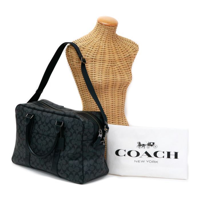 コーチ COACH ボストンバッグ PVC / レザー シグネチャー F31564 トラベルバッグ 旅行かばん ビジネスバッグ 2WAYバッグ 肩掛け  メンズ レディース チャコール (グレー) / ブラック 中古 mbc22002 | Shop at Mercari from Japan! |  Buyee