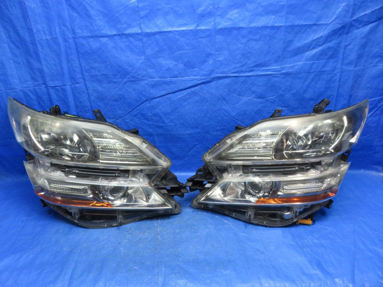 LA6443 点灯OK ヴェルファイア 20系前期 AFS付 ヘッドライト HID ヘッドランプ ICHIKOH58-24 刻印4 ANH25W GGH20W GGH25W ツメ折れ