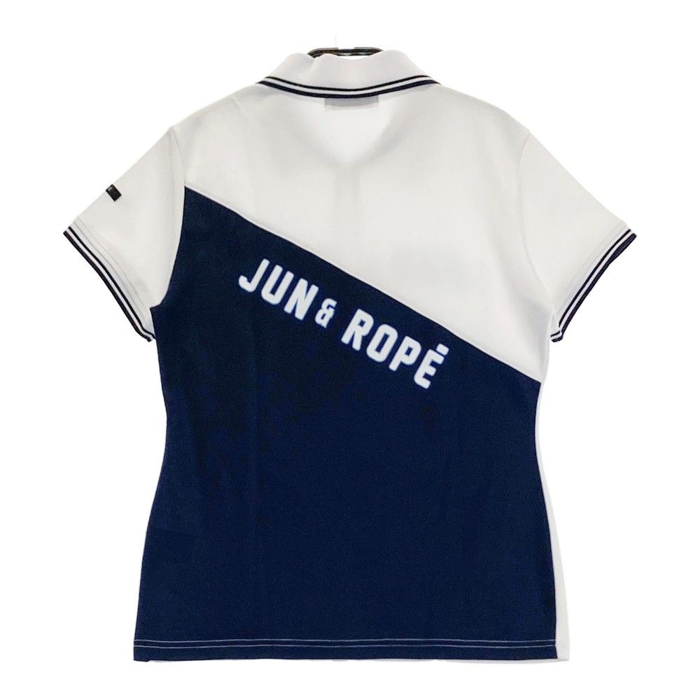 サイズ：L JUN&ROPE ジュン アンド ロペ 半袖ハーフジップ