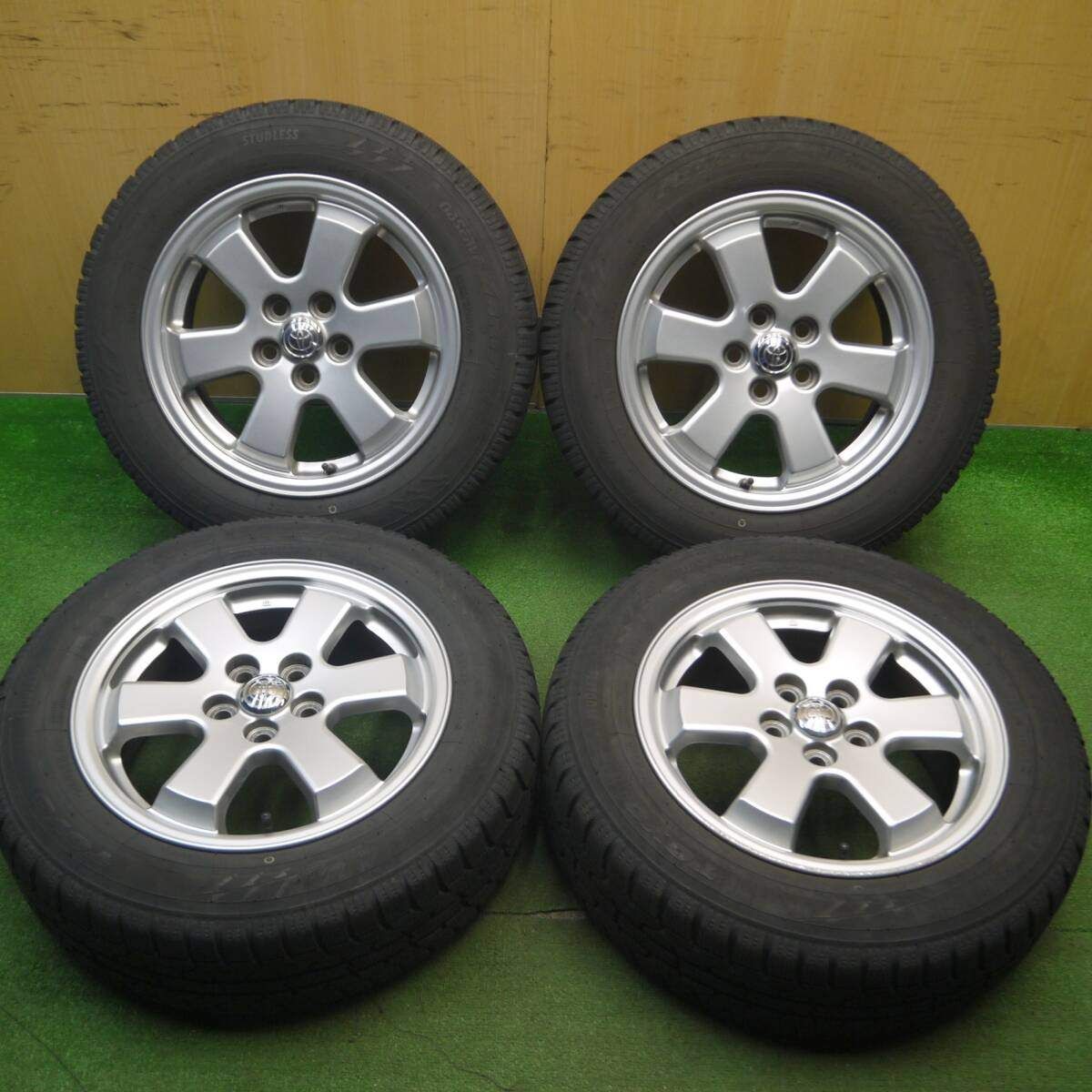 キレイ 22年 トヨタ 20系 プリウス 純正 185 65R15 スタッドレス トーヨー オブザーブ ガリット GIZ 15インチ PCD100 5H 5022513Hス