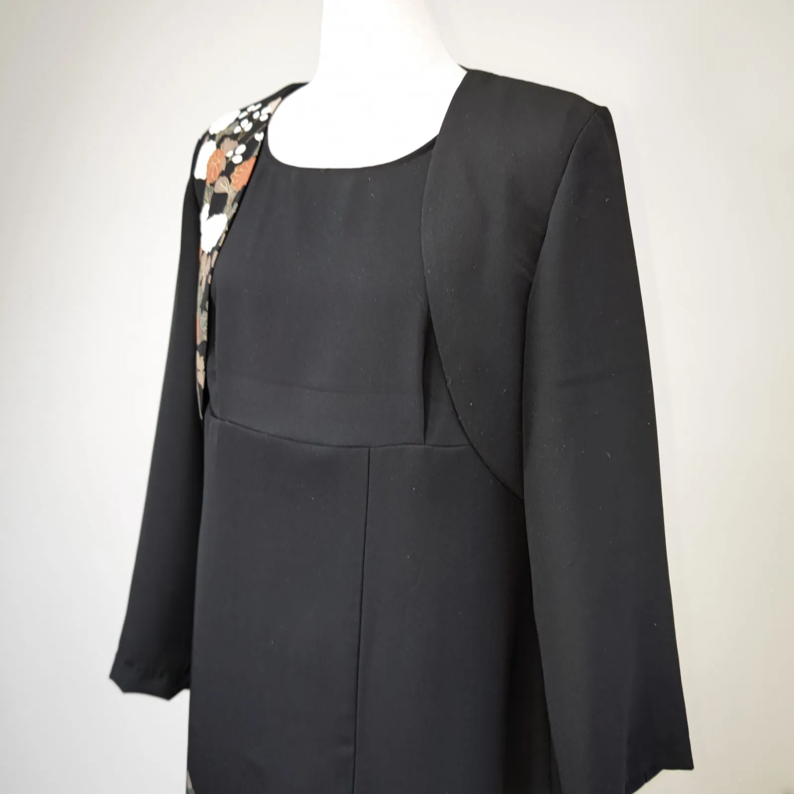 zunezune 13号サイズ 留袖ドレス ノースリーブ ボレロ長袖付 着物