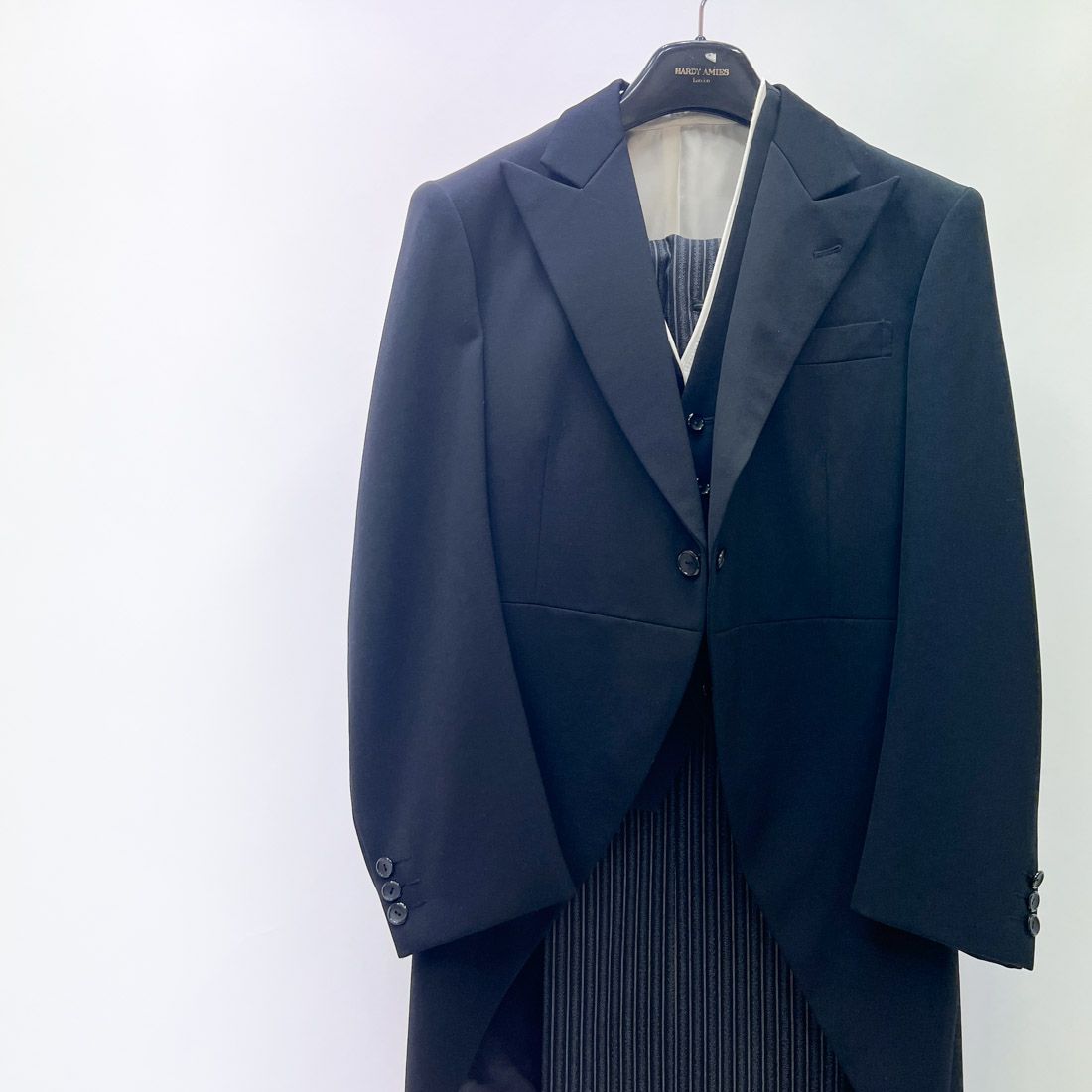 モーニングスーツ 3点セット シミ 使用感あり Y4 MensSuits166