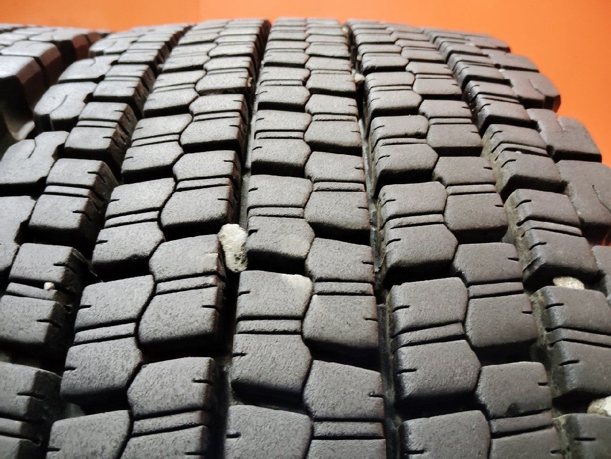 決算大セールSALE！ 札幌発 引取OK BS W900 265 70R19.5 140 138J 19.5インチ トラックタイヤ スタッドレス 2本 バリ溝 大型トラック 低床 KTS302