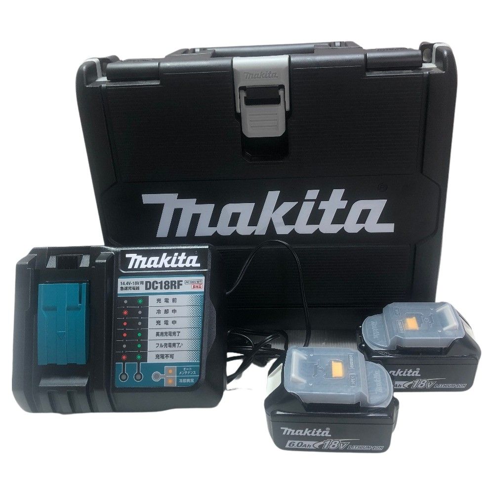 ◇◇MAKITA マキタ 充電式インパクトドライバ 18ｖ 充電器・充電池2個・ケース付 TD172DRGX ブルー