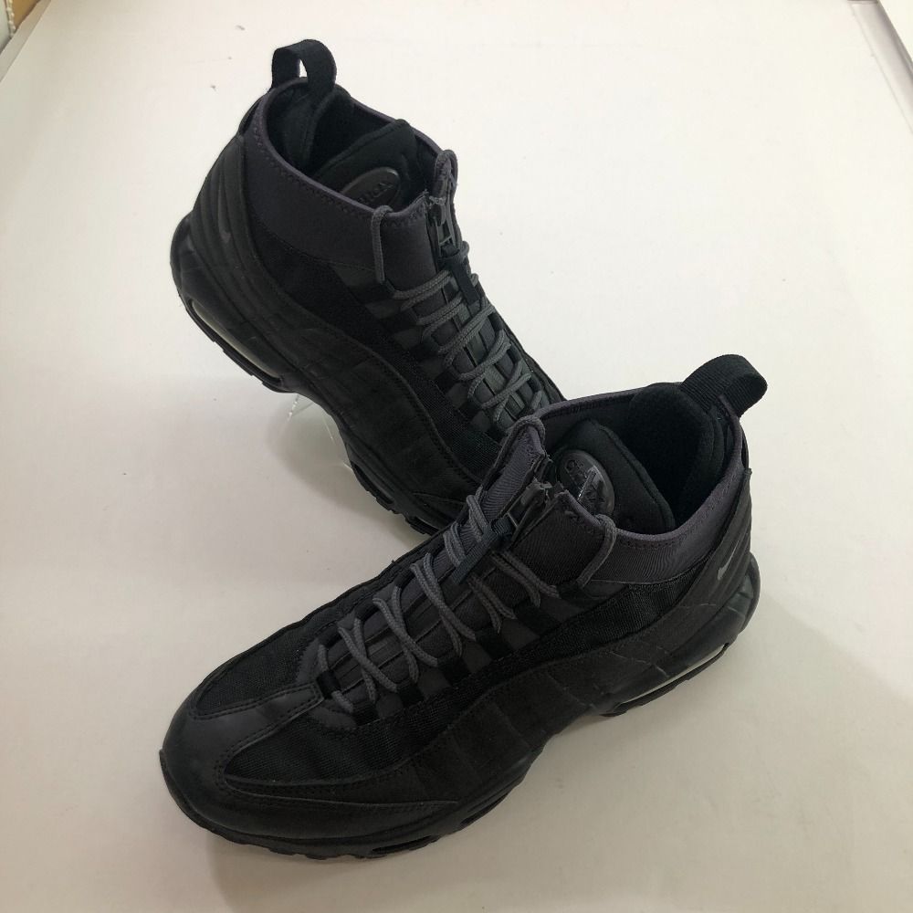 【中古】04w1372∞※ Nike Air Max 95 Sneakerboot ナイキ エアマックス 95 スニーカーブーツ トリプル ブラック 806809-001 ブラック/アンスラサイト 28cm スニーカー 【八王子店】