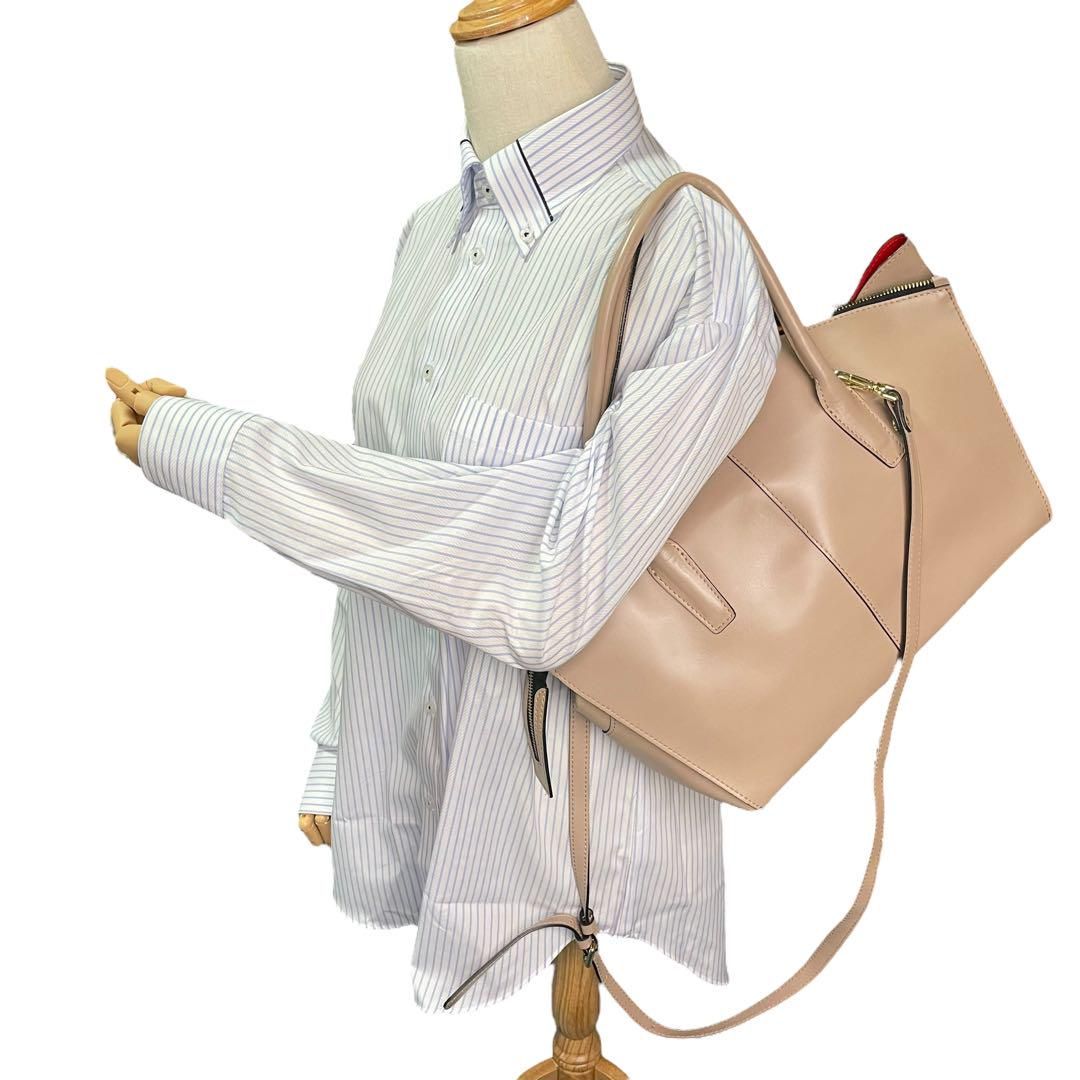 Gianni Chiarini ピンクベージュ ツーウェイ バッグ GIANNI CHIARINI