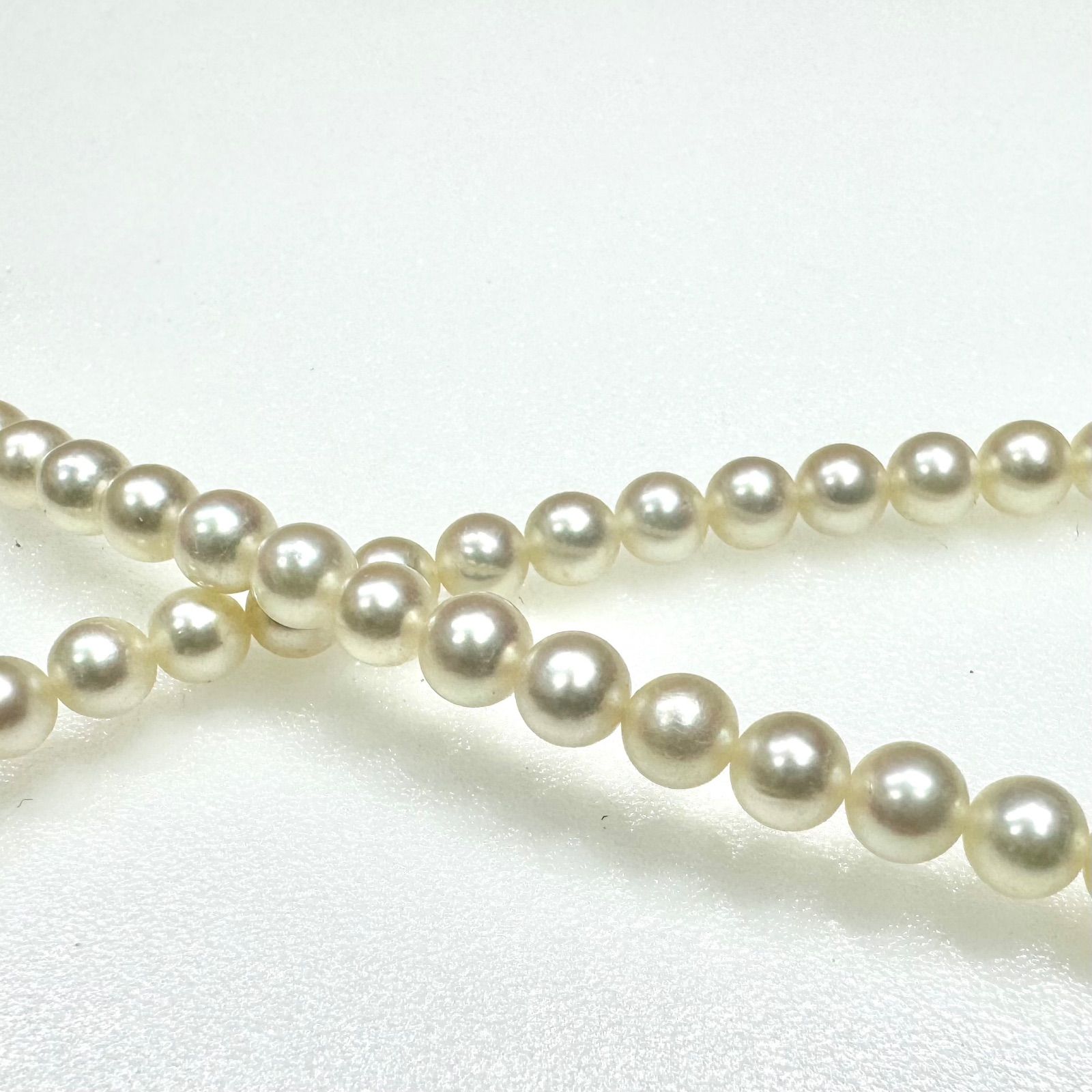 MIKIMOTO ミキモト5Pパールネックレスシルバー925