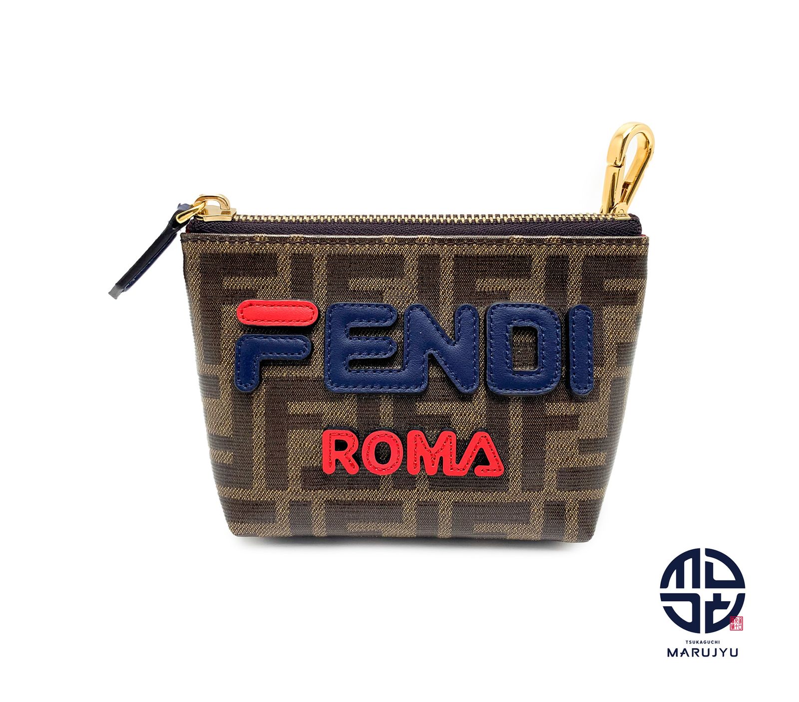 FENDI フェンディ FILA フィラ コラボ ズッカ柄 ポーチ 7N0097 小物