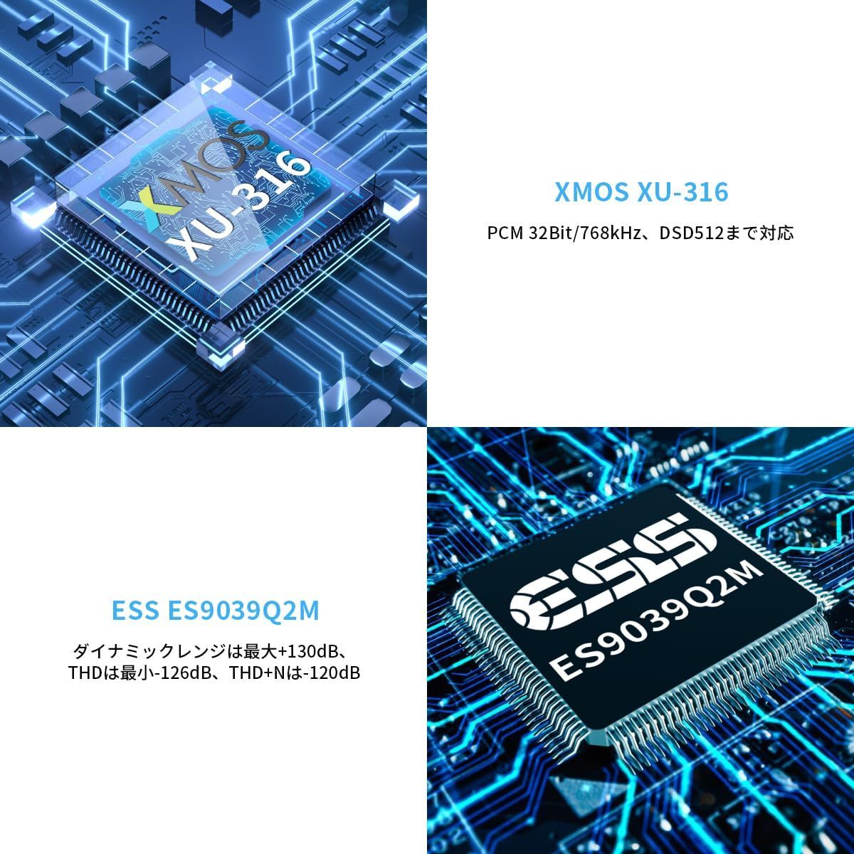 SMSL C200 PRO LDACヘッドホンアンプ ES9039Q2M XU-316 DSD512 32Bit 768kHz アナログオーディオコンバーター USB Type-C 光ファイバー 同軸 Bluetoothを4.4mm 6.35mm RCA TR