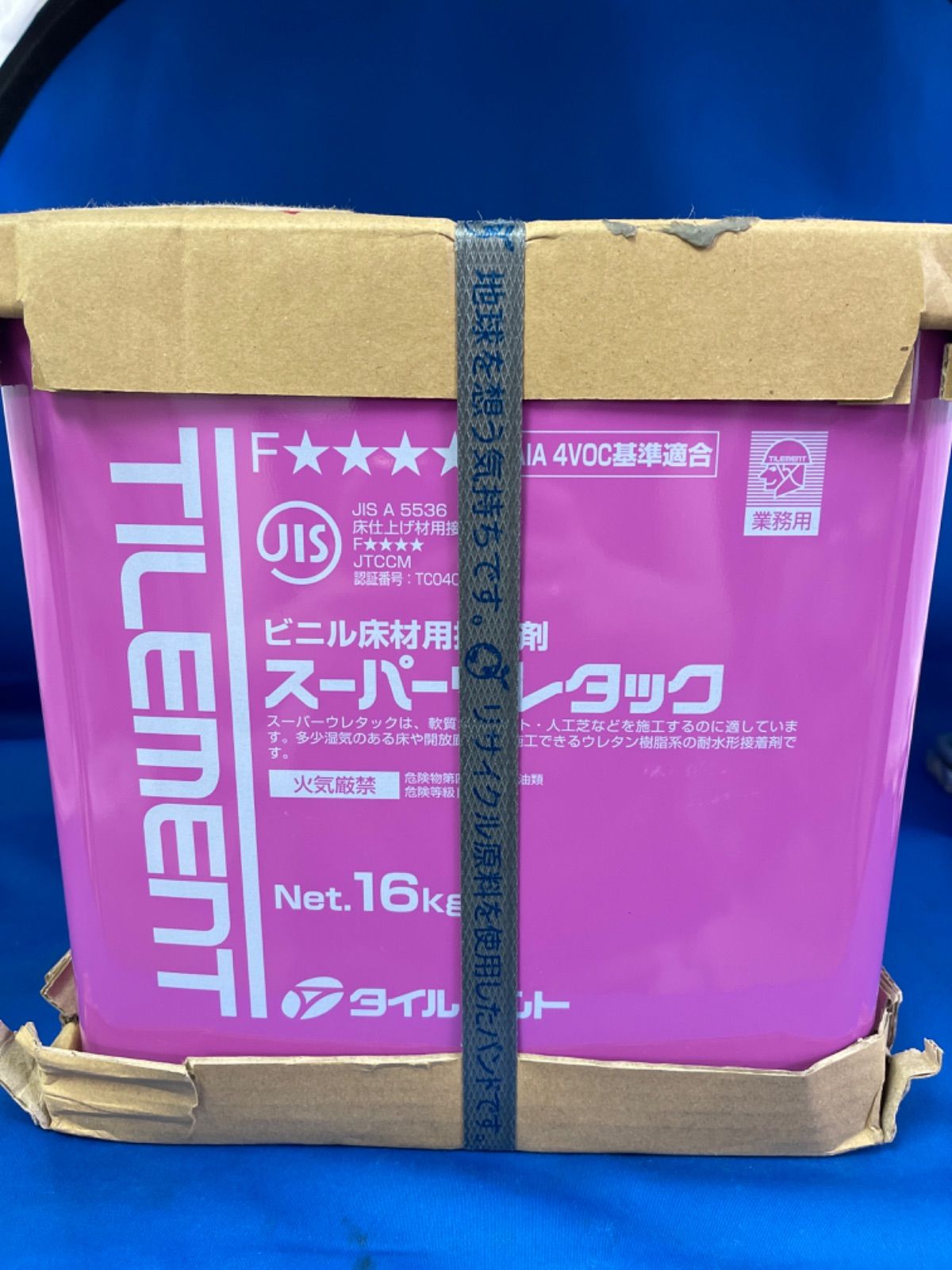 タイルメント ビニル床材用接着剤 スーパーウレタック 16kg 新品 